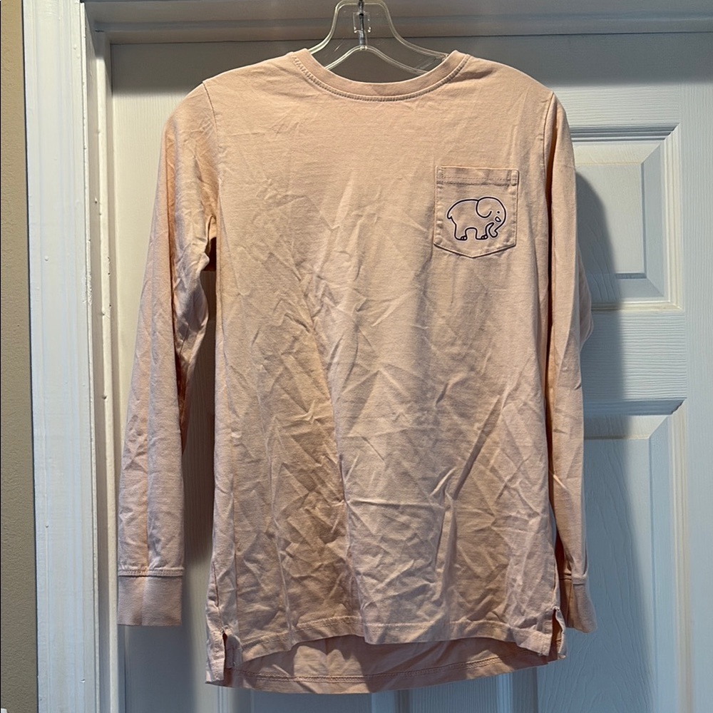 Ivory Ella Peach Long Sleeve with Elephant Design